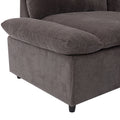 119.5'' 3 Seater Sofa With 2 Storage Unitsfor Living Room, Office, Apartment Gray Polyester 3 Seat