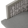 Pebble Chair Grey Pe Rattan Iron Waterproof Fabric