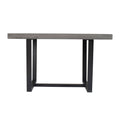 Rustic Metal And Solid Distressed Dining Table Grey Gray Pine