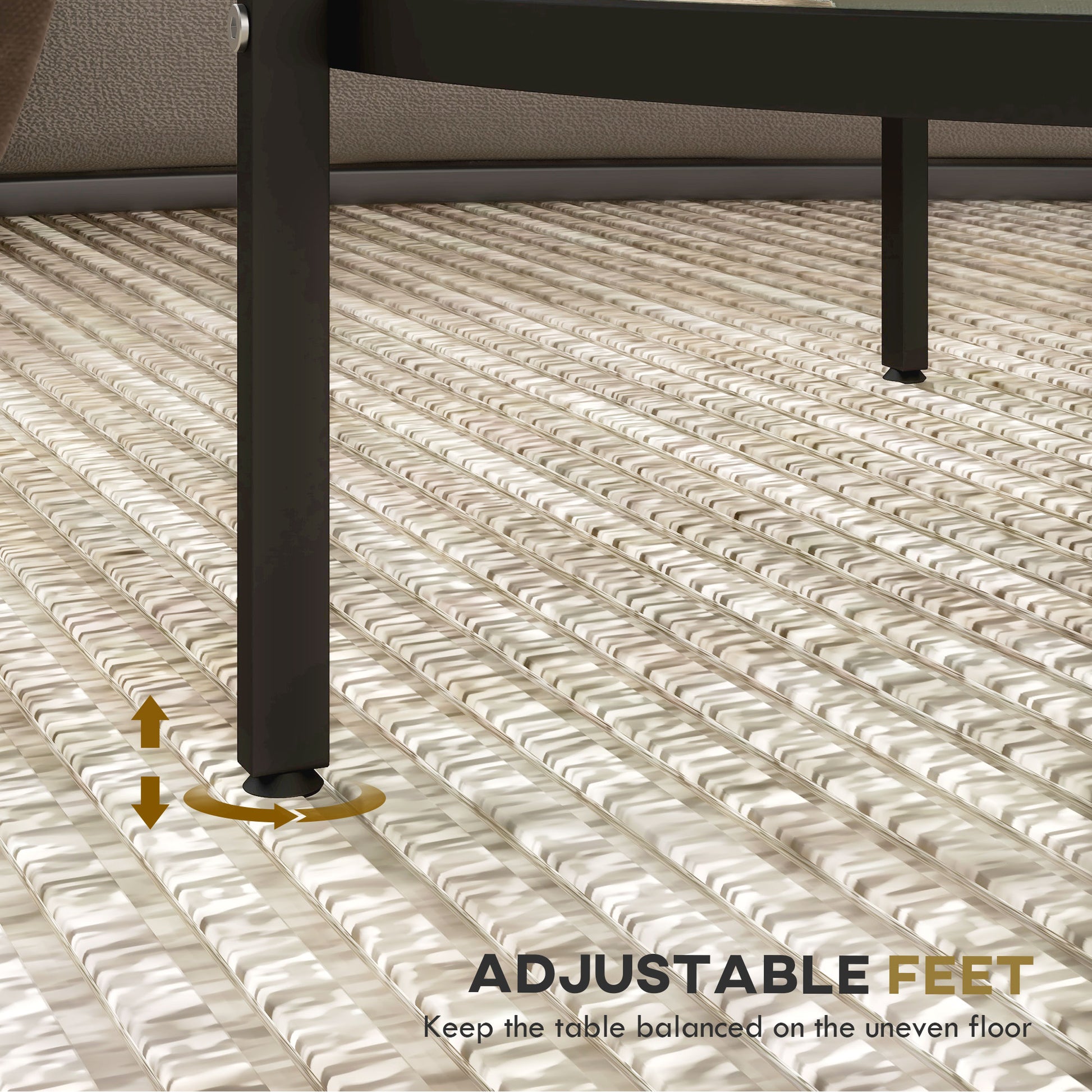 Homcom Side Table With Storage, 26" Round End Table, 2 Tier Tempered Glass Coffee Table With Steel Frame For Living Room, Black Black Glass Metal