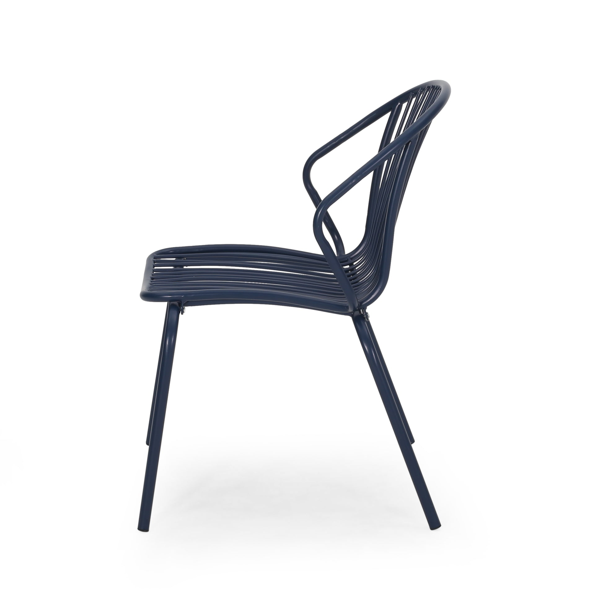 Boston Chair Navy Blue Iron