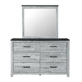Kicks Grey Wash Mirror Gray Wash Solid Wood Mdf