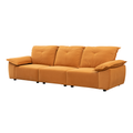 2239O Orange Fabric, Pillowcase Can Be Removed For Cleaning, Backrest Can Also Be Removed, Convenient And Easy To Care,Can Put The Living Room, Bedroom Orange Fabric 3 Seat