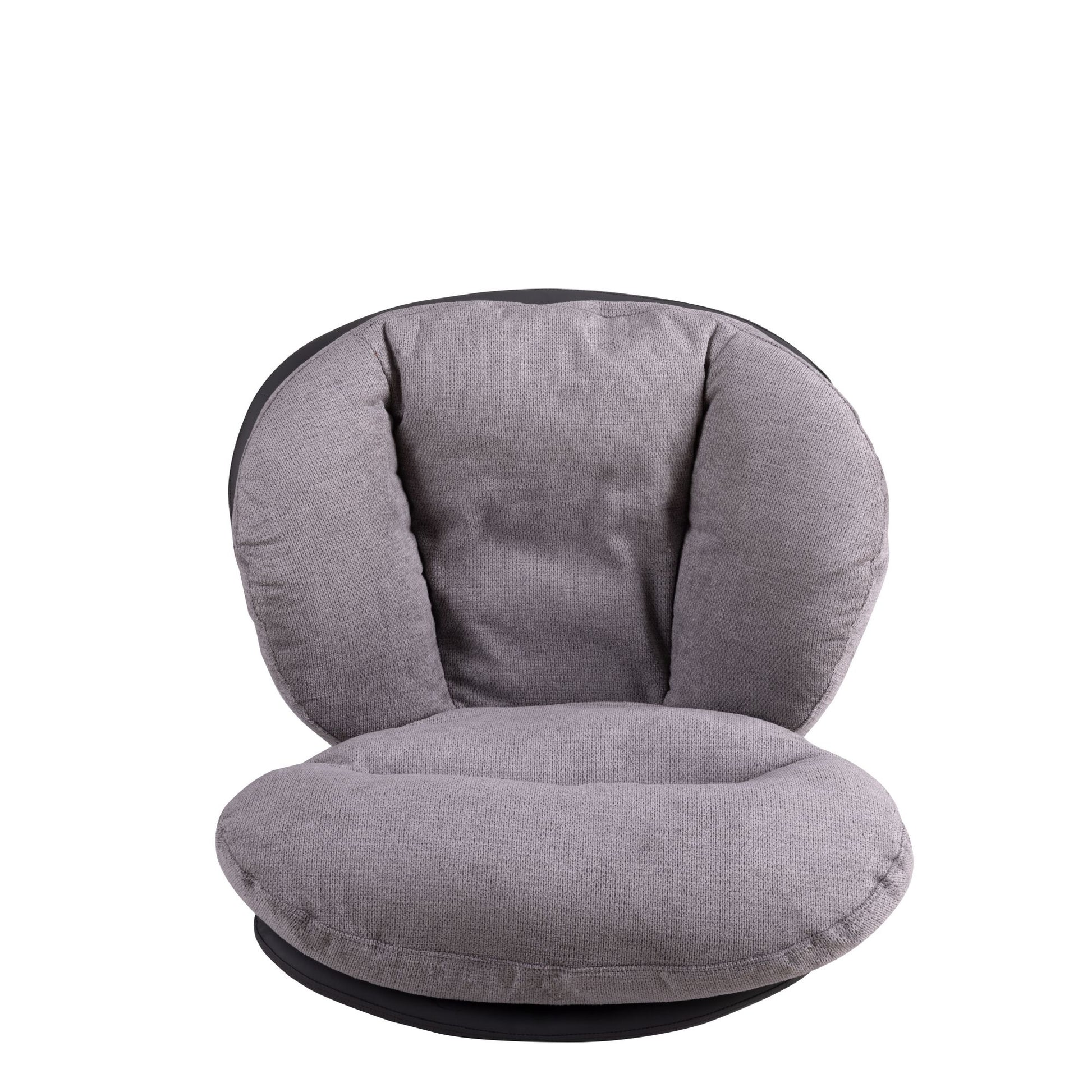 360 Swivel Accent Chair, Modern Chenille Lounge Chair With Faux Leather And Black Metal Base Frame, Comfortable Reading Chair For Small Spaces, Living Room, Bedroom, Reading Corner, Office,Light Gray Black,Light Gray Brown Primary Living Space Art