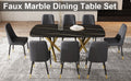 Large Modern Minimalist Rectangular Dining Table With 0.39 