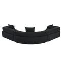 Arrived Oversized Combination Sofa,Curved Sofa,Upholstered 4 Seater Couch For Living Room, Modern Modular 3 Piece Free Combination, Semicircular Modular Sofaboucle, Black Black Polyester Primary Living Space Soft Tight Back Modern Square Arms Foam