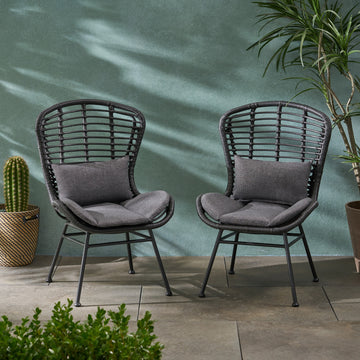 La Habra Chair Grey Iron Plastic