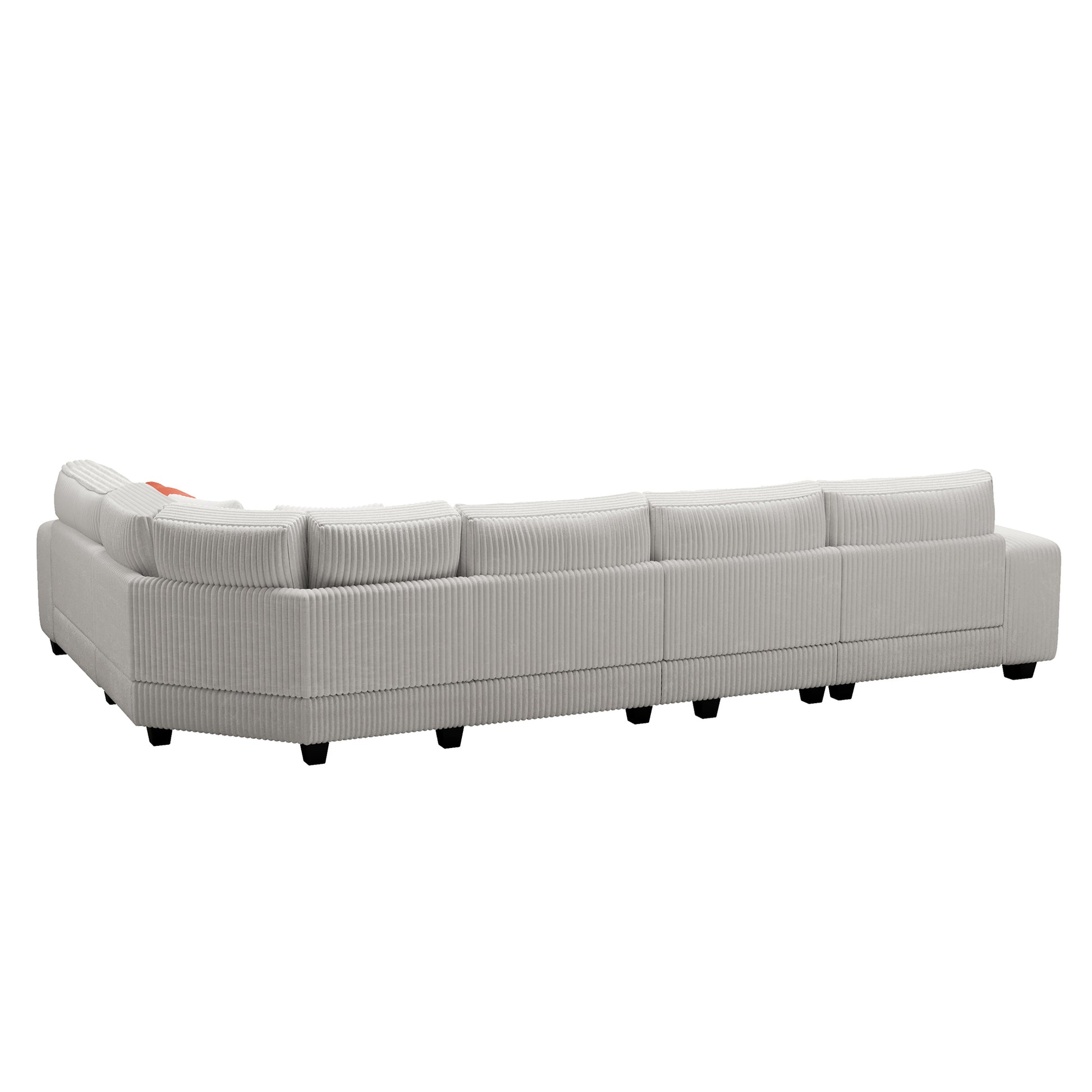 Modular Sectional L Shaped Sofa With Armrest Wooden Frame Locker, Stylish And Comfortablecream Style, Beige Beige Primary Living Space Soft Modern Wood 5 Seat