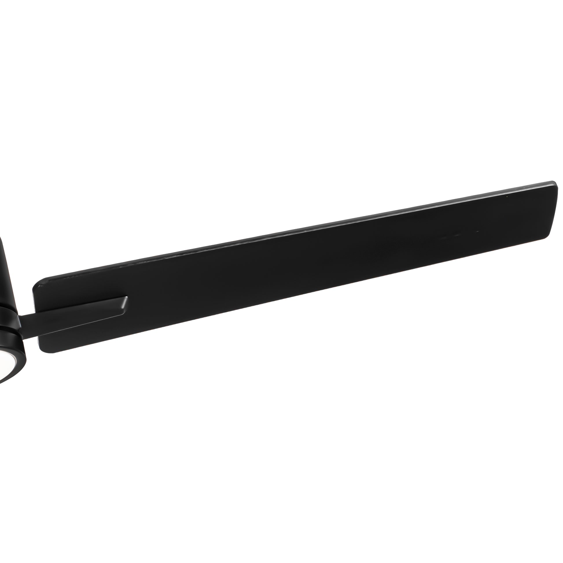 48" Black Lowe Profile Ceiling Fan With Light Black Plywood