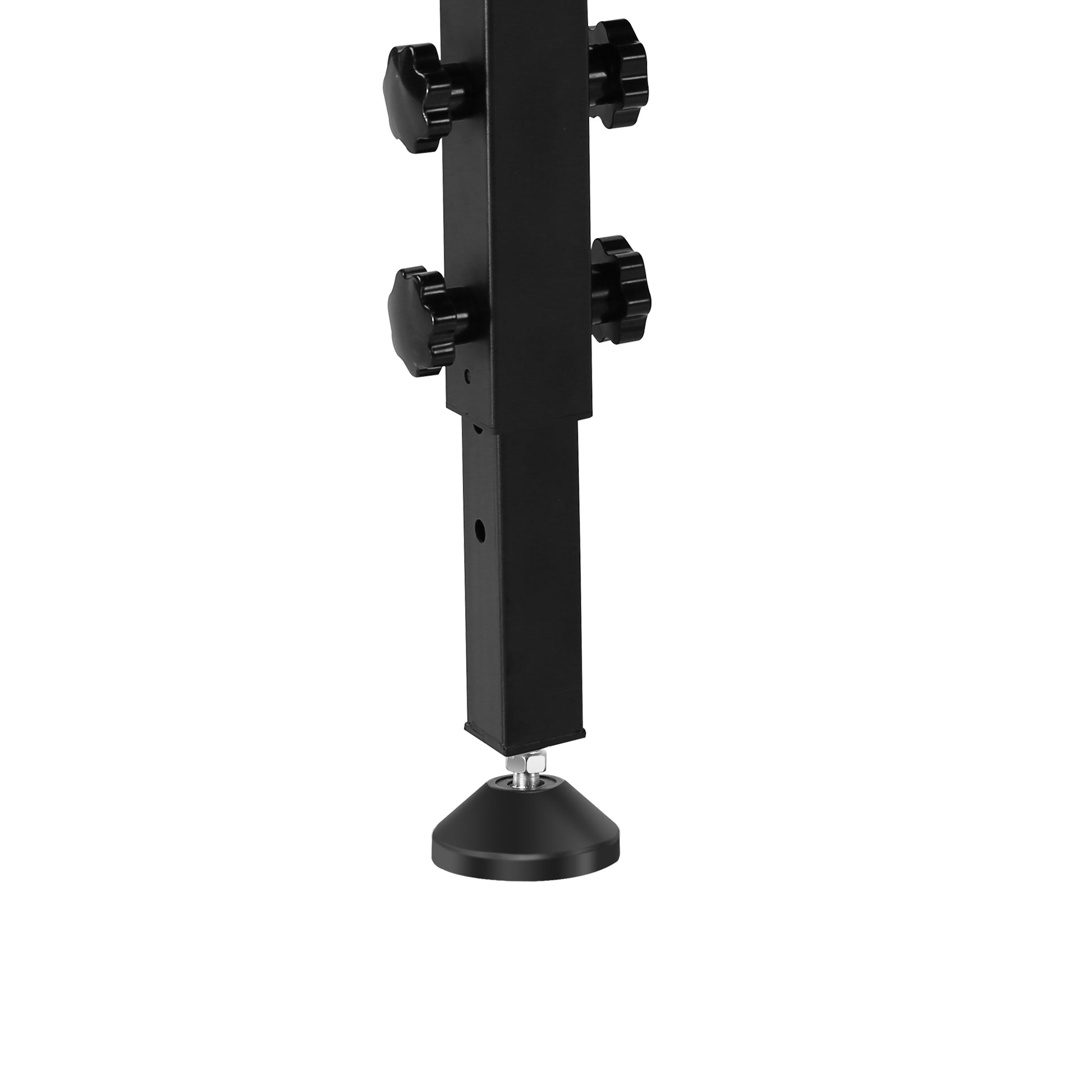 48 "Adjustable Workbench With Power Outlet, Heavy Duty Load Capacity Hardwood Workbench Suitable For Workshop, Office, Garage, Home Black Steel