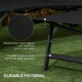 Outsunny Chaise Lounge Outdoor, 2 Piece Lounge Chair With Wheels, Tanning Chair With 5 Adjustable Positions For Patio, Beach, Yard, Pool, Black Black Fabric