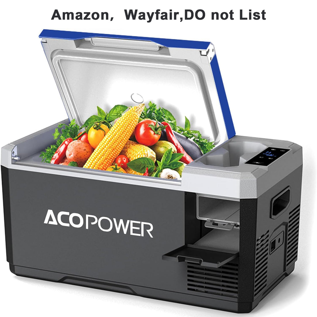 V18 Portable Refrigerator, 19Qt Car Freezer With App Control,12V,45W Low Noice Cooler For Rv, Boat White Plastic