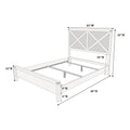 Rustic Contemporary Espresso 1Pc Queen Size Bed Wooden X Design Hb Unique Look Bedroom Furniture Box Spring Required Queen Espresso Espresso Wood Bedroom Contemporary,Modern,Transitional Rubberwood