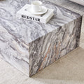 Modern Mdf Coffee Table With Grey Texture Pattern 39.3X23.6X11.8 Inches Stylish And Durable Design Grey Mdf
