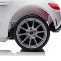 Licensed Mercedes Benz Cls 350,12V Kids Ride On Toy Car W Parents Control,2Wd,Four Wheel Suspension,Music,Bluetooth,Led Light,Usb,Power Display,Volume Adjustment,Speeds 1.24 3.11Mph For Kids Aged 2 4. White 50 99 Lbs Polypropylene