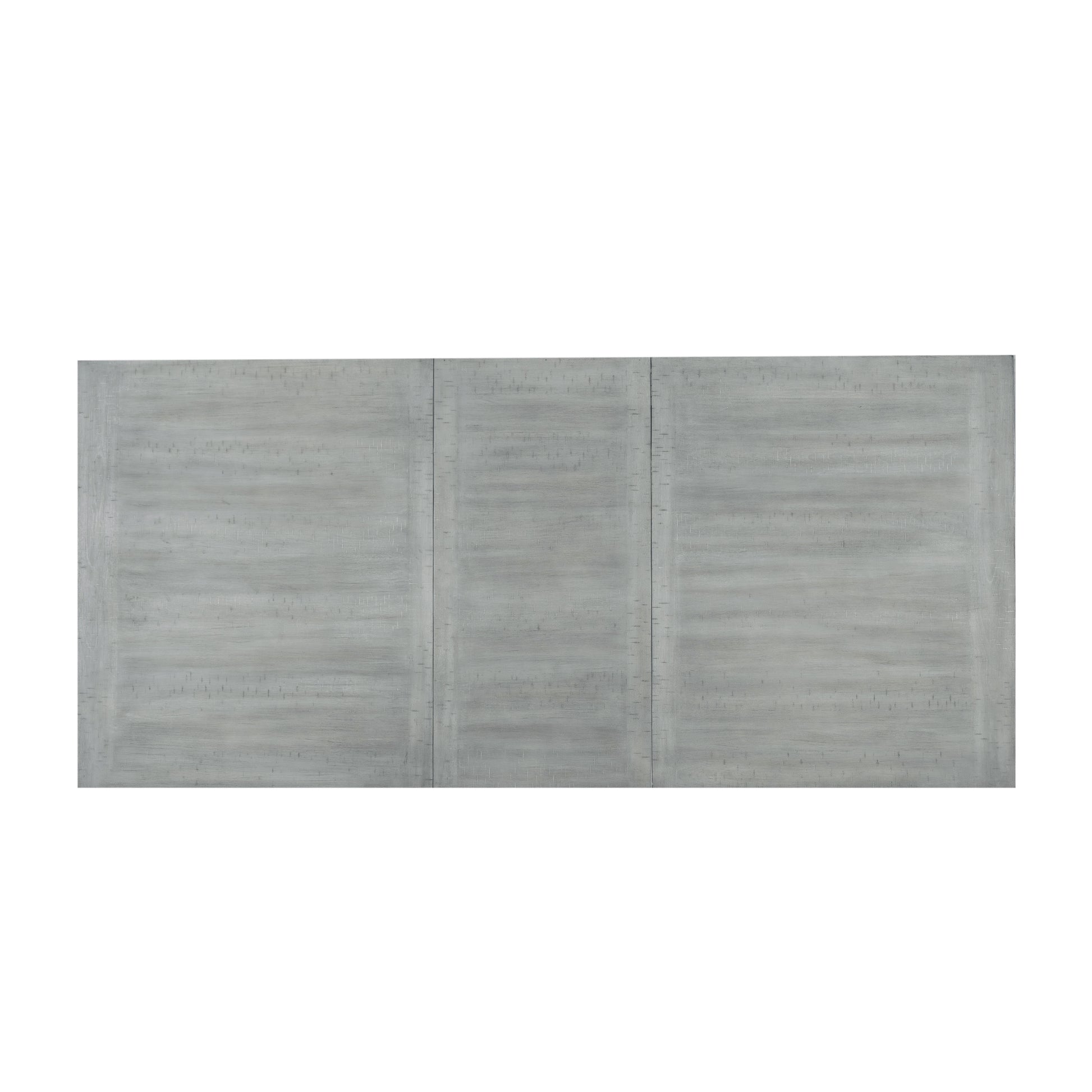 Contemporary 6 Piece 78Inch Extendable Pedestal Dining Table Set With 18Inch Removable Leaf And Dining Bench, 4 Upholstered Dining Chairs, Gray Gray Wood Dining Room Solid Wood Rubberwood Rectangular Dining Table With Chair And Bench Upholstered Chair