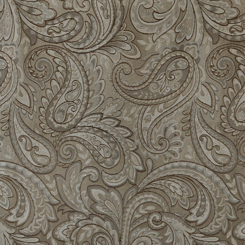 Jacquard Window Valance Blue Brown 50X18" Blue Brown Polyester
