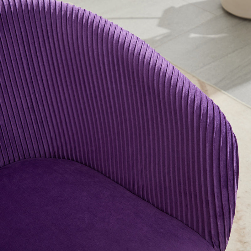Ts Stripe Dinding Chair Purple Velvet