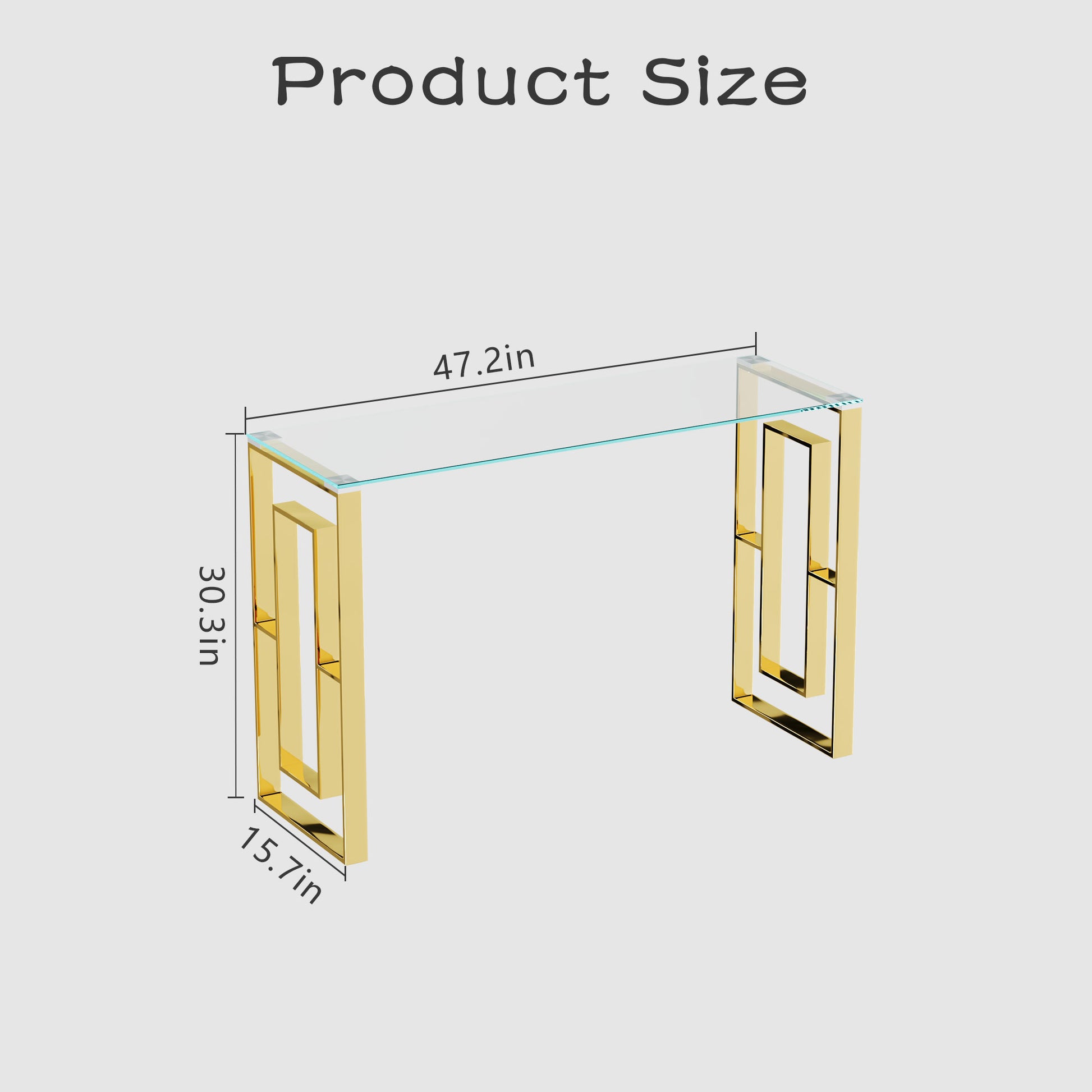 Console Table Stainless Steel Glass,Meal Side Table Golden Clear Bs 02 Golden,Transparent Primary Living Space Modern Stainless Steel