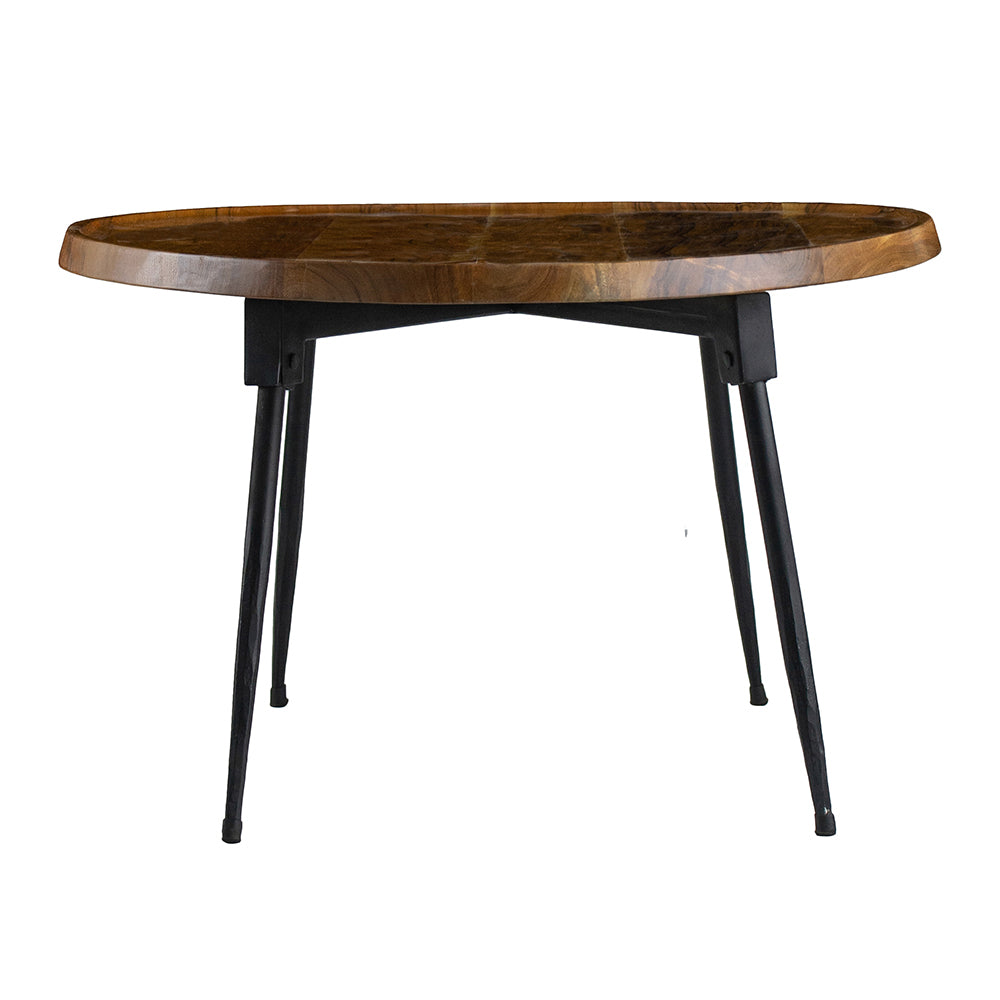 39X26X16" Oval Cofe Table Brown Wood