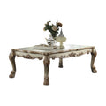 Gold Patina And Bone Coffee Table With Claw Leg Gold Primary Living Space Traditional Rectangular Solid Wood Mdf