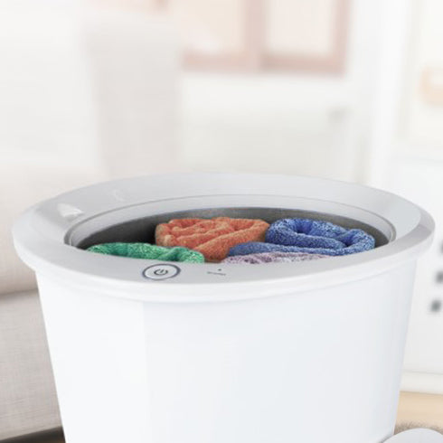 Towel Warmers, Luxury Bucket Towel Warmers, Large Towel Warmers For The Bathroom, Fits Up To 2 Oversized Towels, Bathrobes, Blankets, Pjs And More. White Plastic