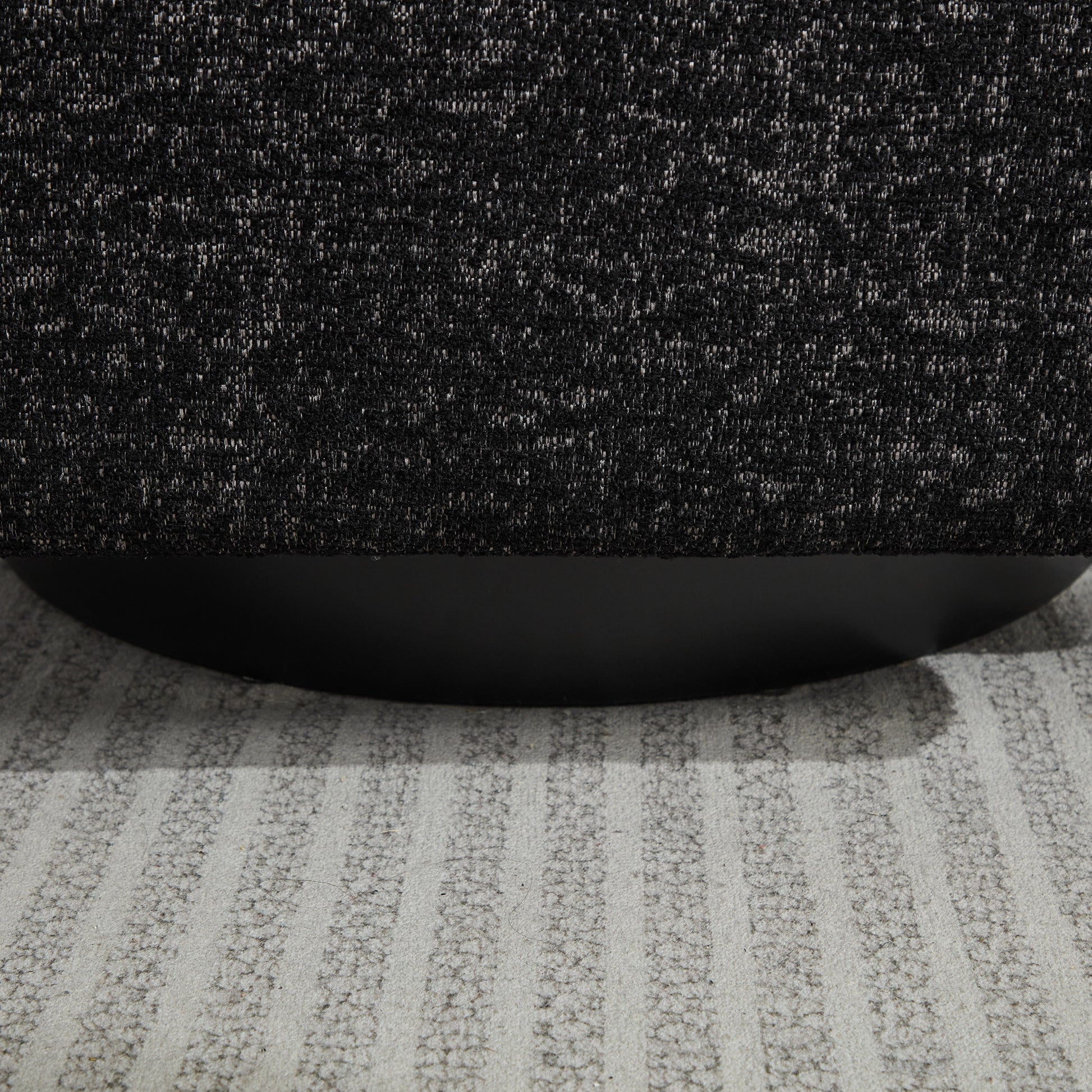 31.5"W Swivel Accent Chair And Comfy Round Accent Single Sofa Chair, 360 Degree Club Chair, Lounge Armchair For Living Room,Bedroom.Nursery.Black Gray Chenille Black Gray Chenille