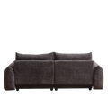 Lamb'S Wool 2 Seater Cushion Sofa 90'' Comfortable Sofa For Living Room Bedroom And Other Casual Spaces Lamb'S Wool Sofa With 2 Cushions And 2 Ball Pillows. Gray Two Sets Gray Foam Fabric 4 Seat