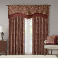 Jacquard Window Rod Pocket Valance With Beads Burdy 50X18