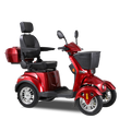 Xl3D4L Electric Mobility Recreational Travel Scooter For Adults,Mobility Scooters For Seniors, 4 Wheel Powered Mobility Scooters Red Abs Pc Abs Pc