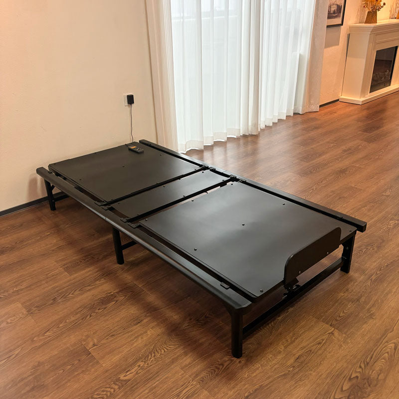 Adjustable Bed Frame,Twin Xl Size 2 Motor Design, Independent Head And Foot Incline, Zero Gravity, Tv And Head Tilt Presets, 450 Lbs Capacity Twin Xl Black Iron Bedroom American Design Bed Frame