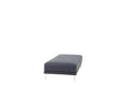 Modern Ink Blue Large Ottoman Metal Legs 1Pc Cocktail Ottoman Living Room Blue Faux Leather Primary Living Space Blue Contemporary,Modern Rectangle Bonded Leather