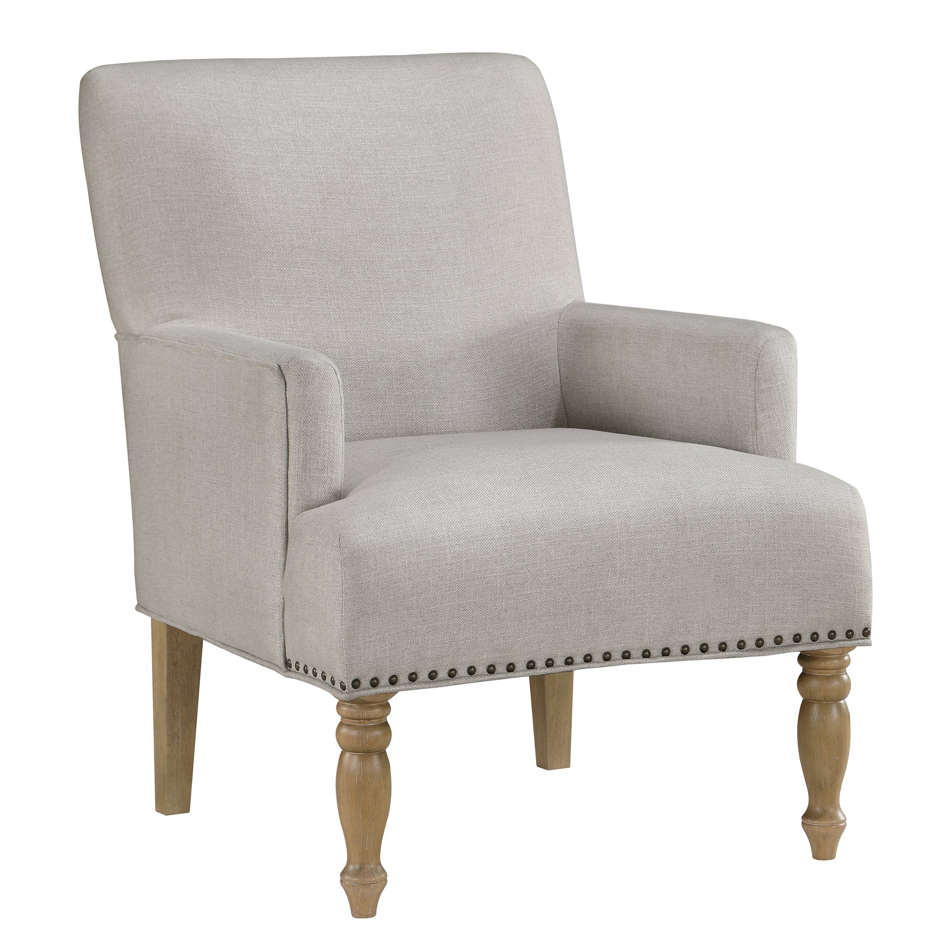 Alice Beige Arm Chair Beige Foam Upholstered