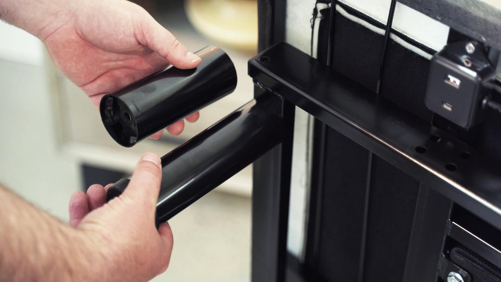 Goodvibesleep Immersive Sound Adjustable Base, Twin Xl Size Twin Xl Gray Metal Waterproof Fabric