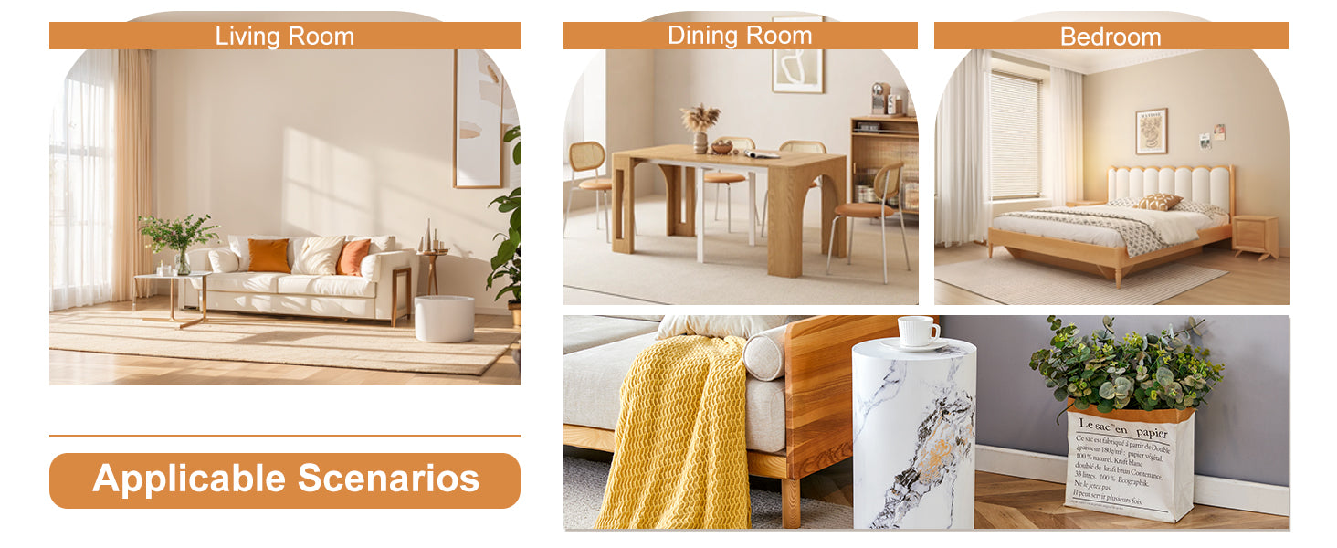 The Cylindrical Table With Its Patterned Design Can Be Easily Integrated Into A Variety Of Interior Styles, From Coffee Tables To Small Dining Tables, Workbenches Or Makeshift Writing Desks. White Mdf