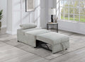 Contemporary Sleeper Sofa Chair Pillow Plush Tufted Seat 1Pc Convertible Sofa Ash Color Wide Welt Corduroy Natural Ash Corduroy Wood Primary Living Space Pillow Back Contemporary,Modern,Transitional