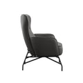 Graham Black Accent Chair Black Foam Engineered Wood