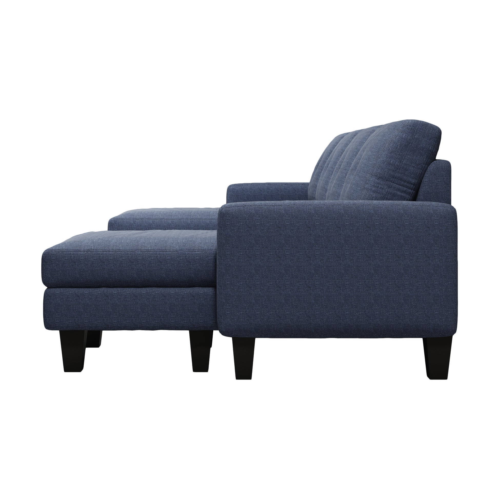 U Shaped Sofa Coch 4 Seat Sofa With Chaise Polyester Fabric For Living Room Apartment Office Blue Blue Primary Living Space Soft Eucalyptus Foam Linen 4 Seat