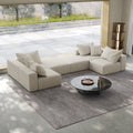 Oversized Sponge Cloud Sofa,Modern Upholstered Sectional Sofa Couch Set,Modular 162