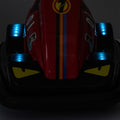 12V Kids Ride On Motor Bumper Car,Integrating System,Rotate 360 Degrees In Place,Collision Triggers Sound Effects And Lights,Four Wheel Waterfall Light,Cute Appearance Design For Kids Aged 3 5. Red