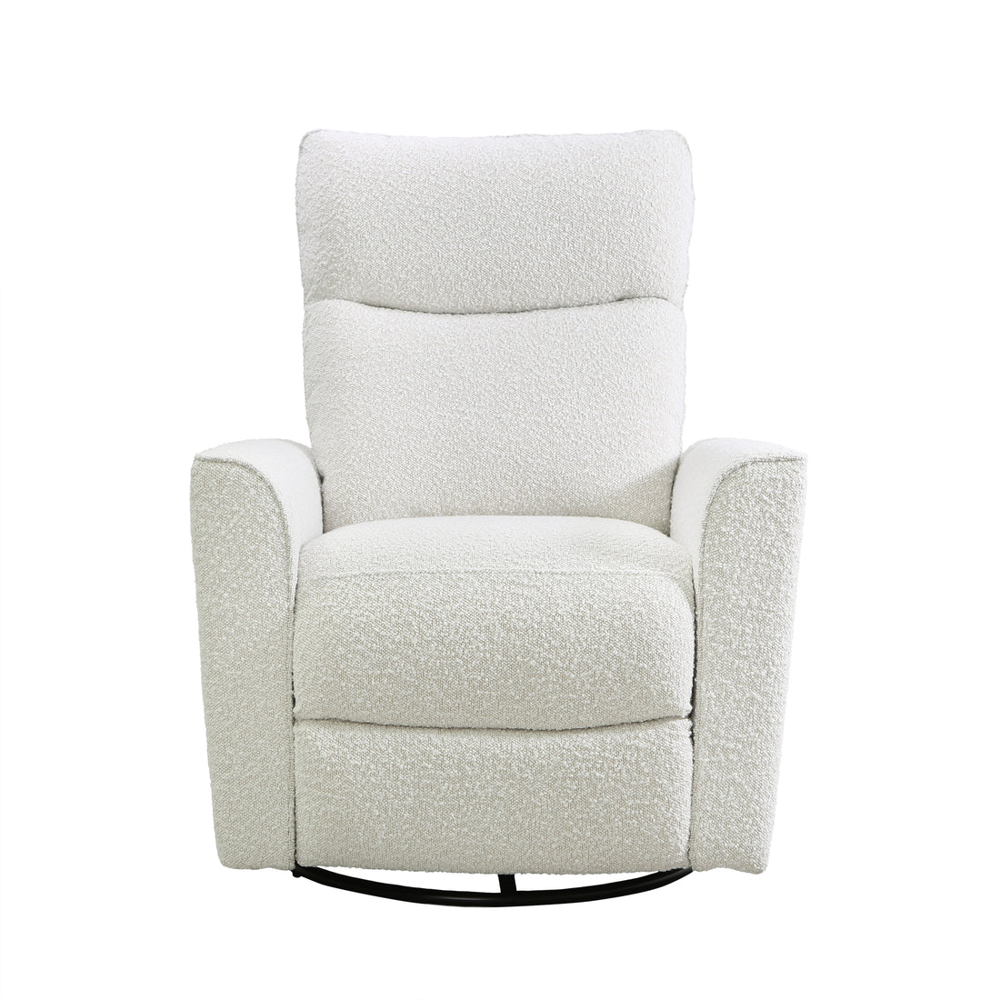 Soho Swivel Glider In Cream Boucle Cream Fabric