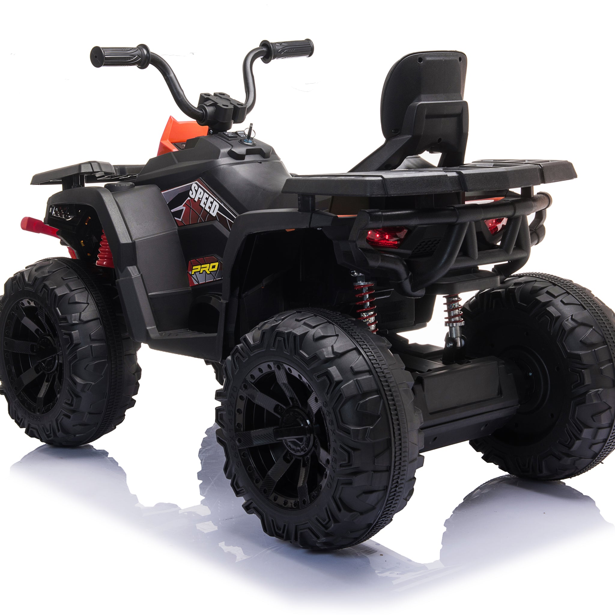 Kids Atv 2 Wheeler, 24 Volt 2Wd Ride On Toys For Big Kids W 2 Seater, 2X200W Motor, 5.6Mph Max Speed,Orange Orange Abs