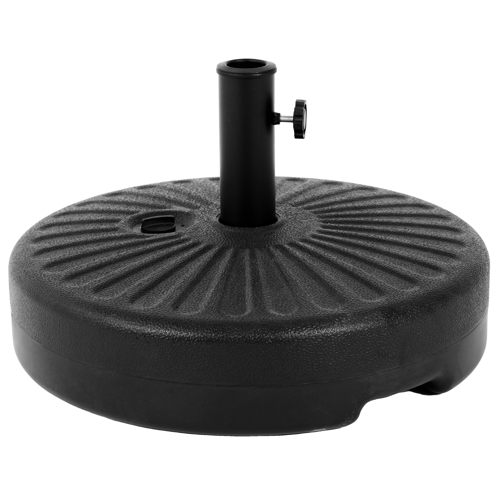 Umbrella Base Black Plastic