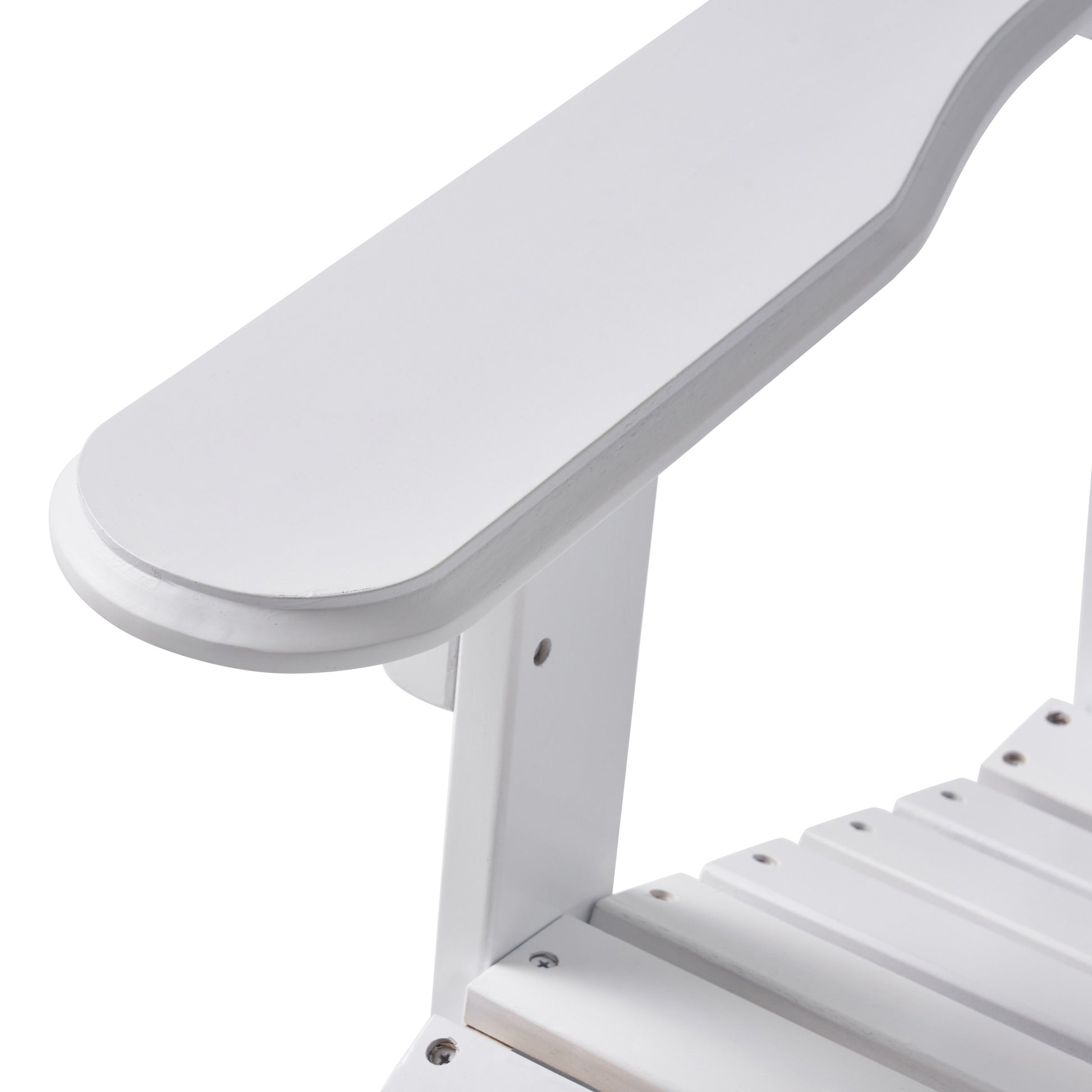 Malibu Reclining Adirondack Chair White Acacia Wood