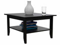 Coffee Table, Four Legs, One Shelf, Black Black Particle Board Particle Board