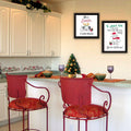 2 Piece Vignette Dear Santa, I Can Explain Black Framed Wall Art For Living Room, Bedroom Wall Art Print For Home Decor By Deb Strain Multicolor Wood Paper