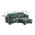 United Modular Sectional Sofa L Shaped Modular Couch With Reversible Chaise Modular Sofa Sectional Couch With Storage Seats Emerald Velvet 2 Seat