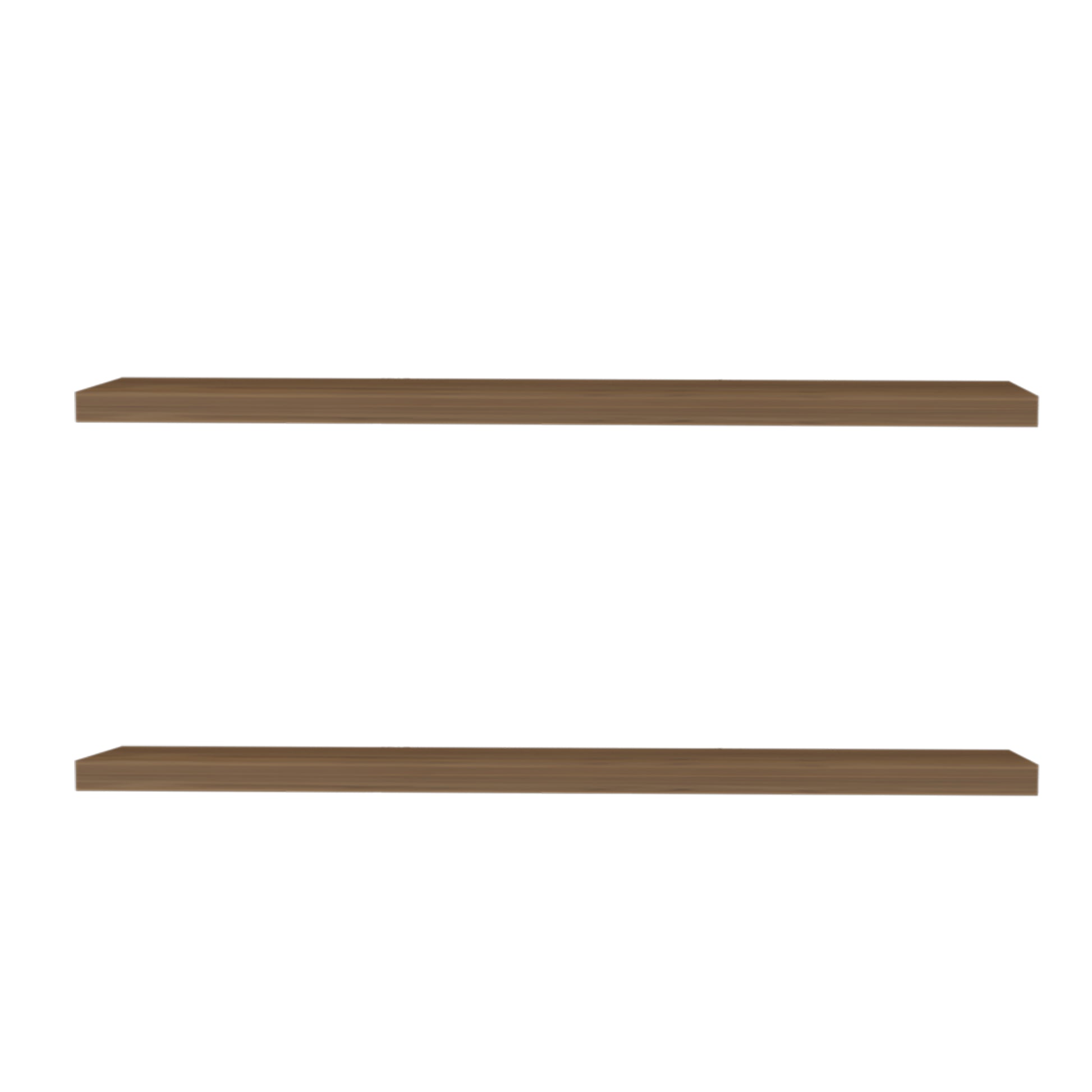 Greer Floating Shelf In Melamine X2,Mahogany Gales Mahogany Primary Living Space Modern Pine Particle Board Melamine