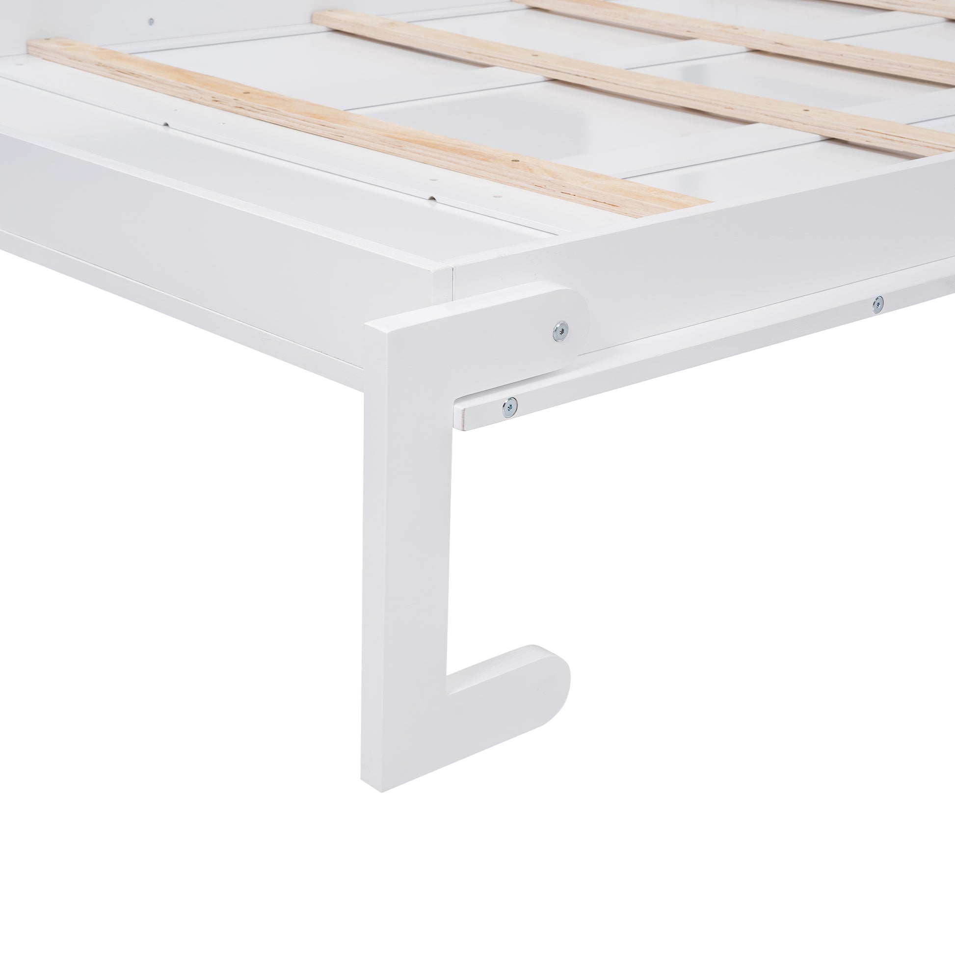 Full Size Murphy Bed With Multiple Storage Shelves And A Cabinet, White Box Spring Not Required Full White Wood Bedroom Murphy Solid Wood Mdf