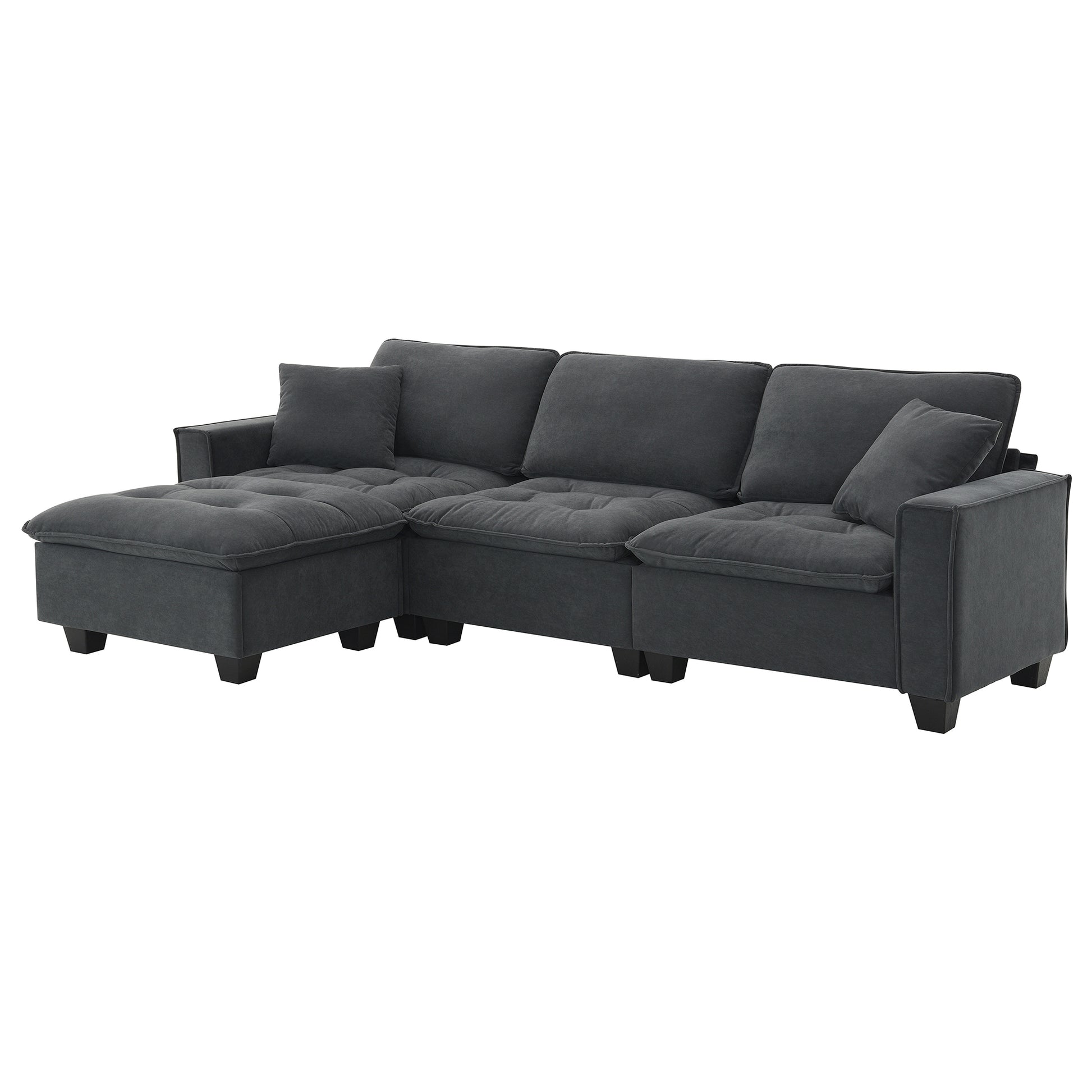 6006E Package Dark Gray Suede 1 Seat